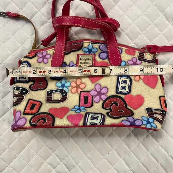 Dooney & Bourke Flower Varsity Ruby Satchel NWOT - Picture 4 of 9